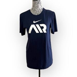 Nike Air Logo Tee – Navy Blue – Size Small